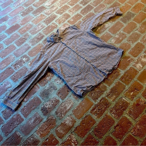 Eddie Bauer Men's Tall 3XL Flannel Multicolor Houndstooth Checked Long Sleeve - Picture 2 of 16